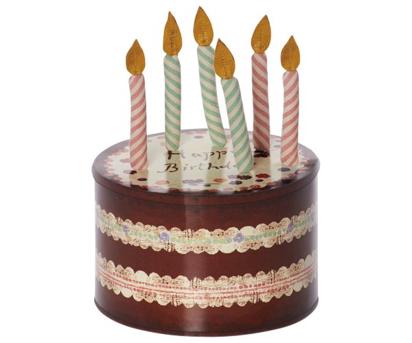 MAILEG 19-6123-00 20-6020-00 Geburtstagskuchen als Box  ♥ ♥ ♥ ohne Kerzen