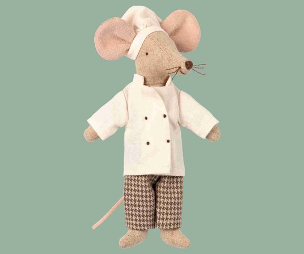 MAILEG 16-9745-02  Chef Koch Michelin Kochkleidung für die Maus ✽ ✽ ✽; Gr. Eltern